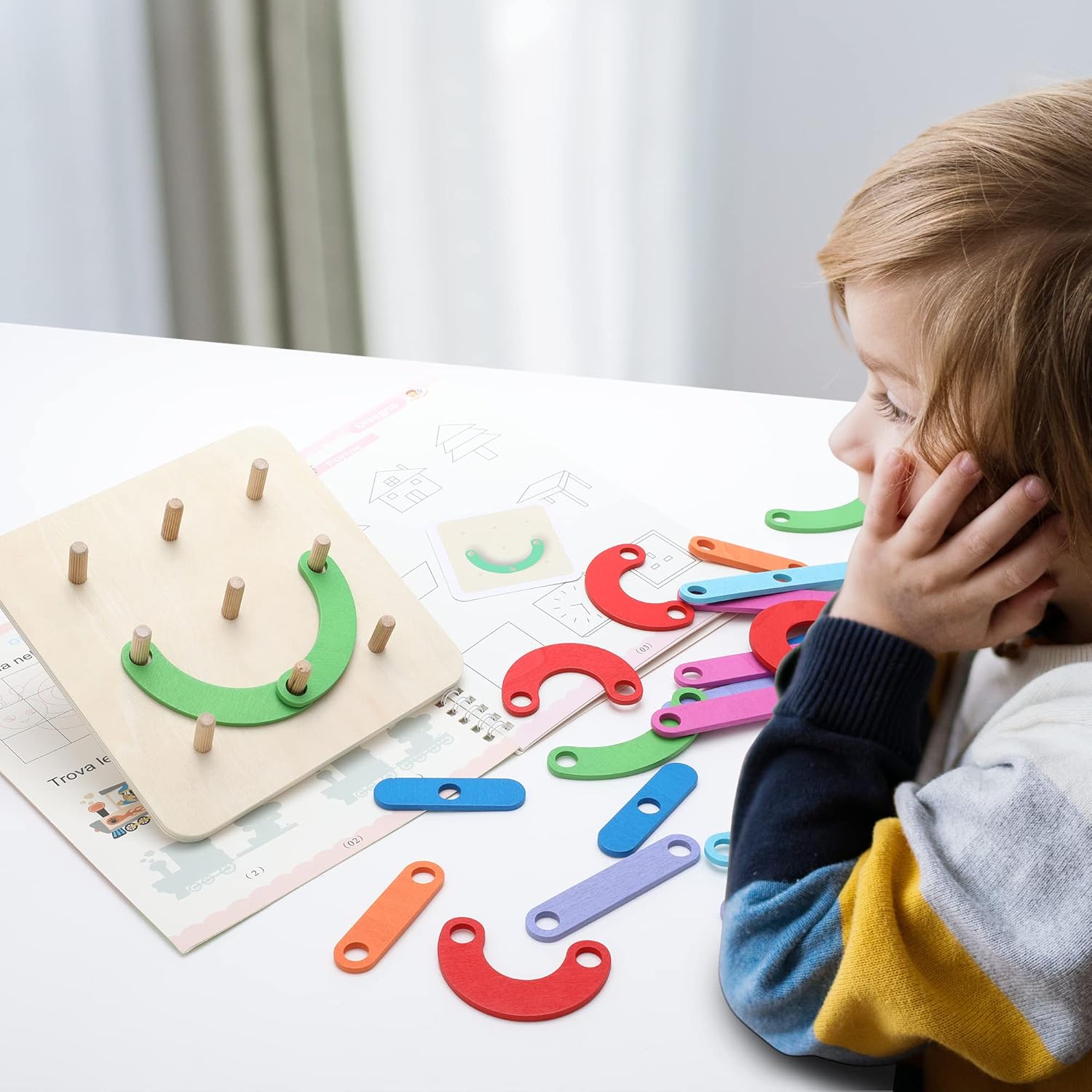 Fidtoy Chiffres et Lettres Puzzle en Bois