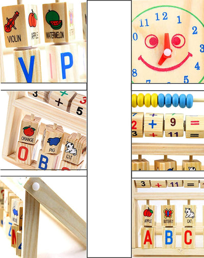 Fidtoy Multi-Functional Wooden Learning Toy with Abacus