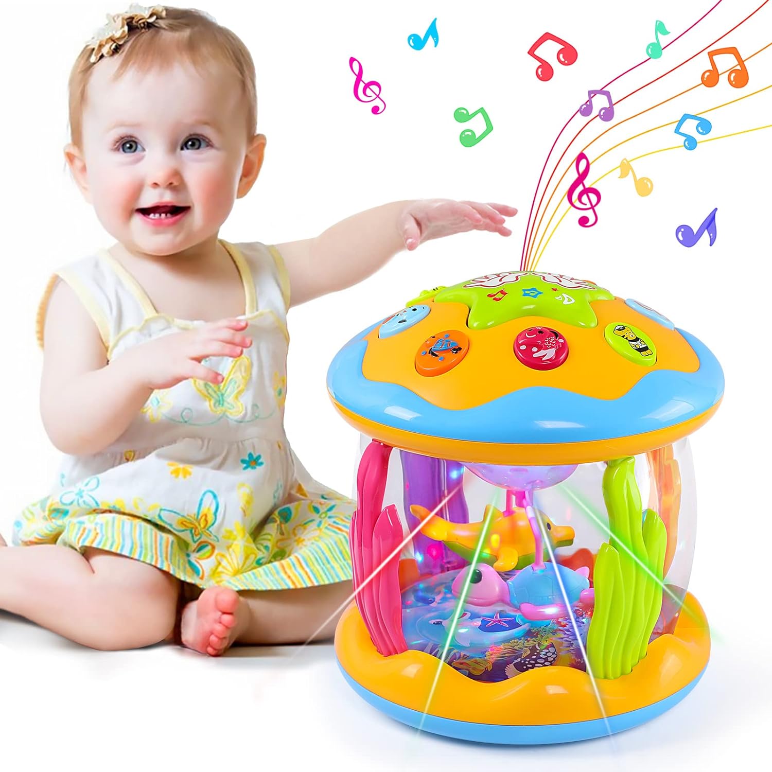 Veilleuse Musicale Bébé Projection Aquatique