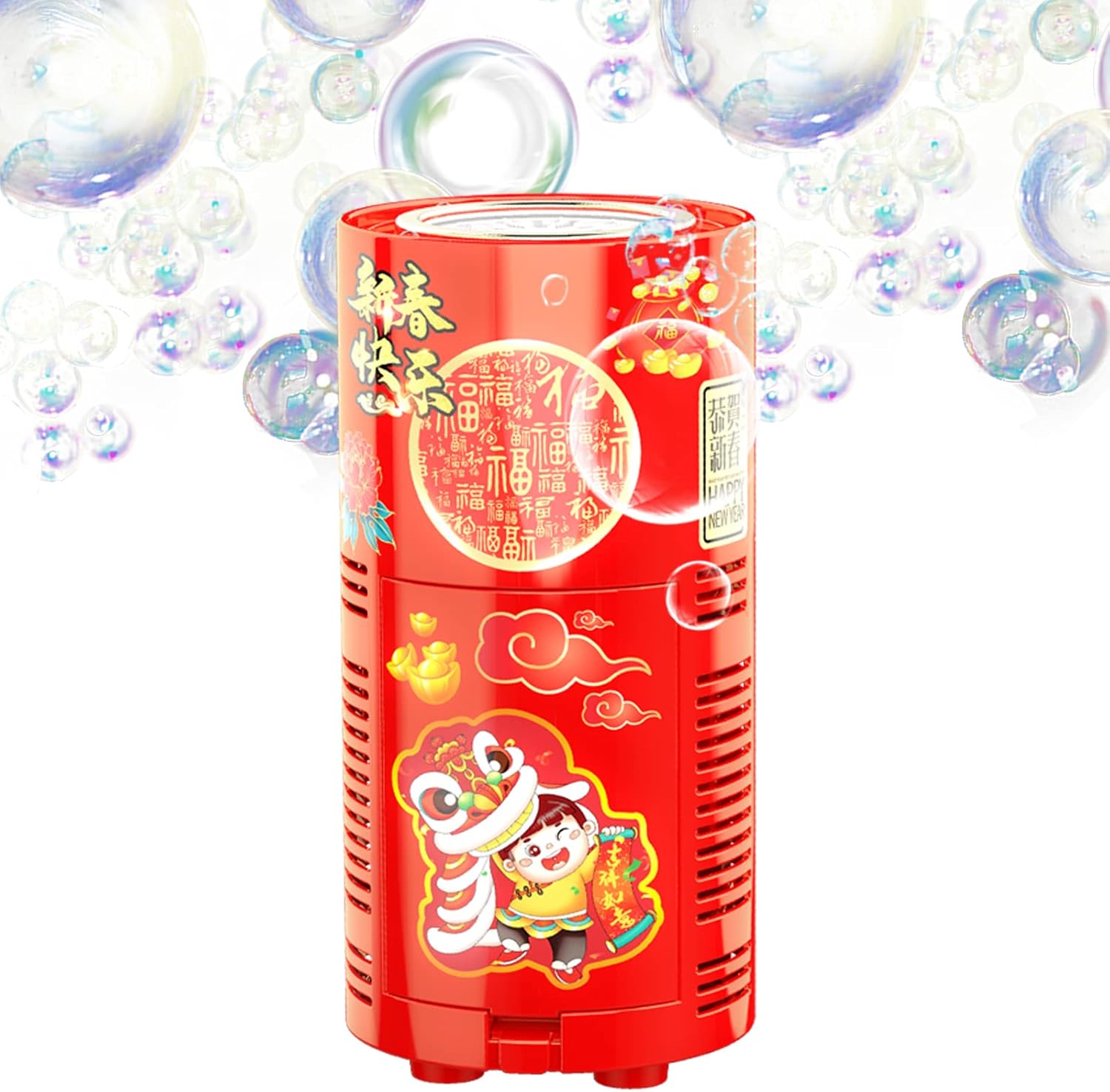 Fidtoy Colorful Lights Electric Automatic Bubble Maker Machine for Kids Outdoor Party Play