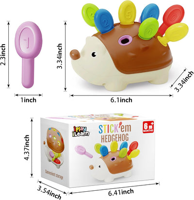 Juguete de clasificación de motricidad fina Fidtoy Hedgehog para niños pequeños