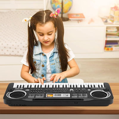 Fidtoy 61-Key Musical Piano Keyboard with Microphone for Kids Beginner Electronic Piano Toy