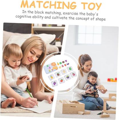 CIYODO 1 Game Puzzle Cognitive Word Animal Matching Puzzle Game Letter Learning Game Learning Cards Parent-child Tin Box Wooden Game Set