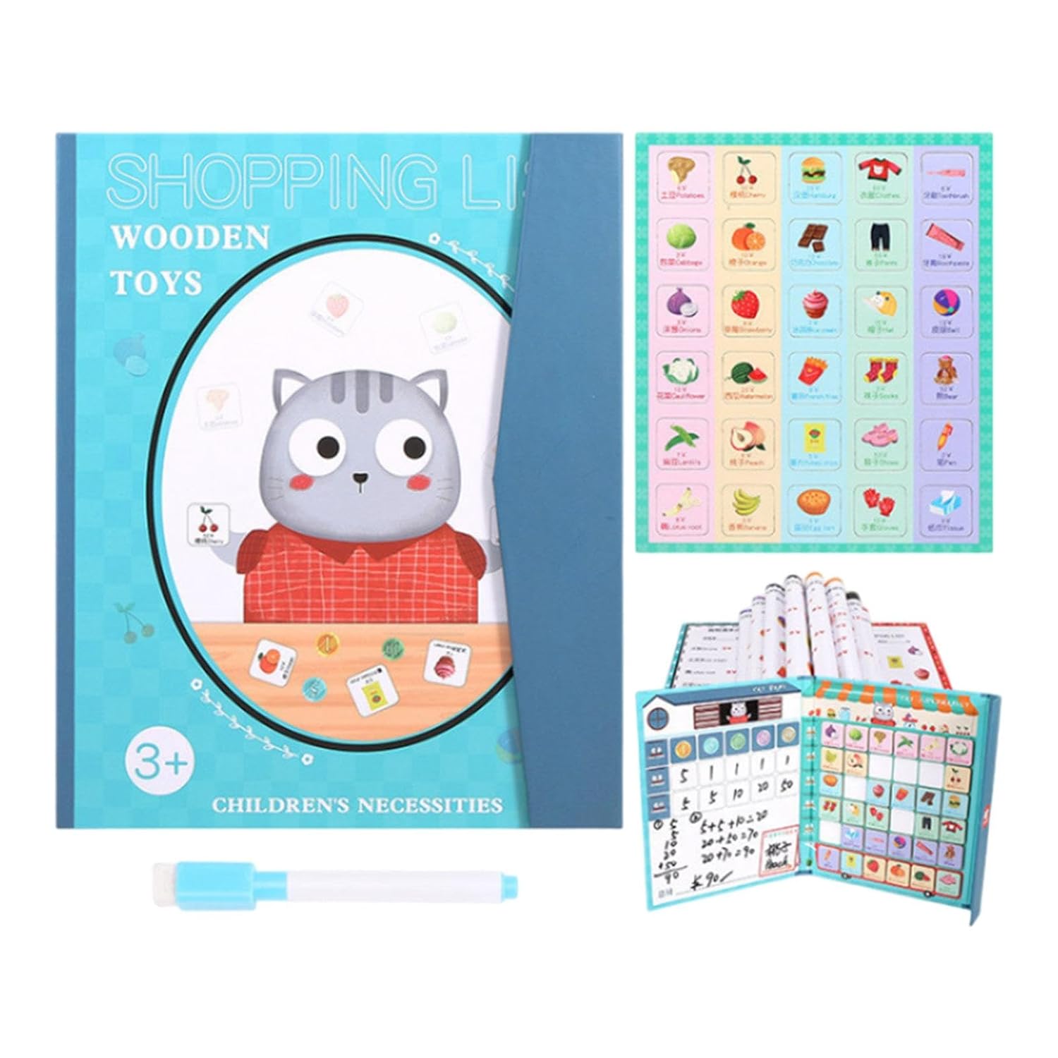 ATORSE Toddler Educational Toys Pen Control Practice Toy for Kids Ages 3+ Gift Style H