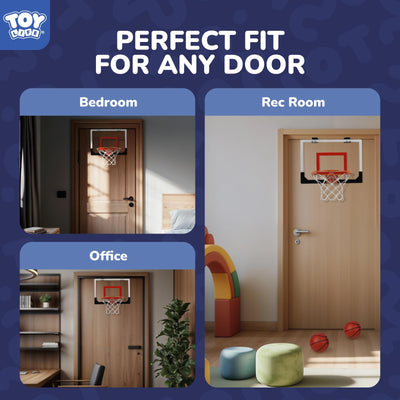 Fidtoy Indoor Mini Basketball Hoop Set with 4 Balls