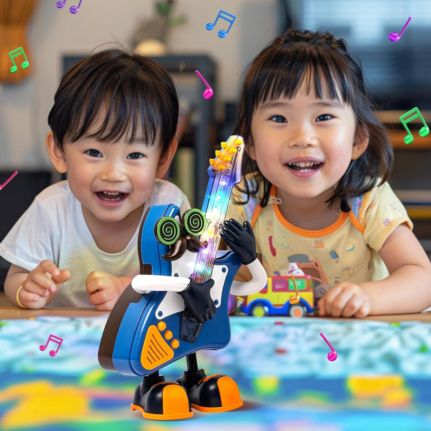 Fidtoy Mr. Rock Dancing Guitar Toy with Lights and Music
