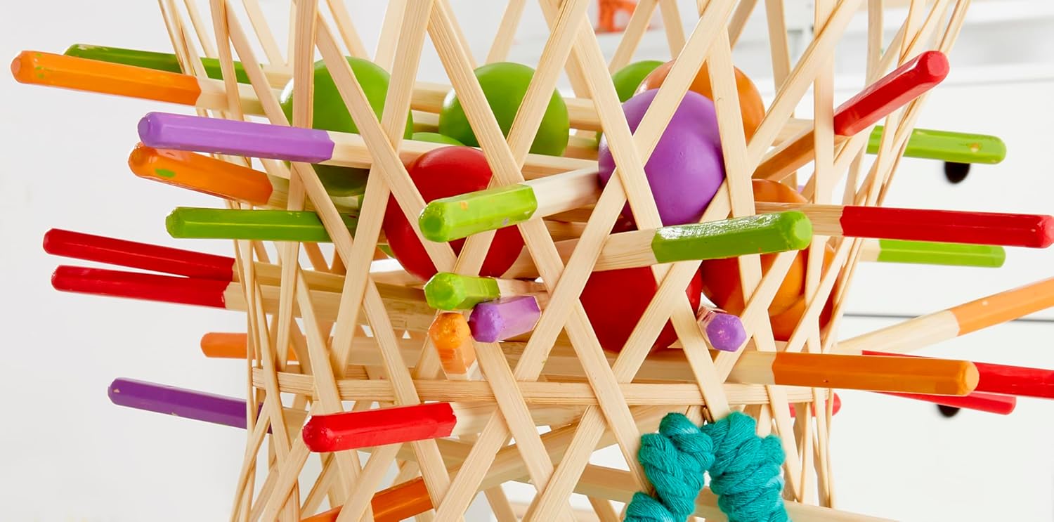 Fidtoy Bamboo Tumbling Ball Strategy Game for Kids
