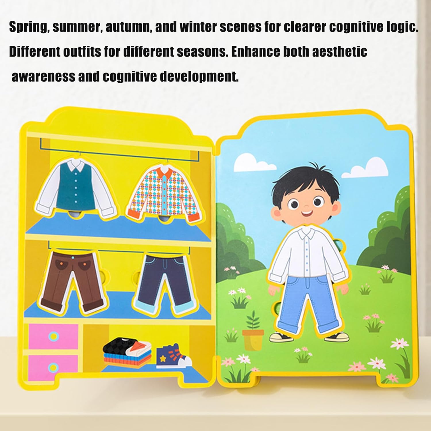 Sticker Book for Dress Up Games, Educational Games Book, Colorful Stickers to Match, Practical Activity Toy | Captivating Fun in Developing