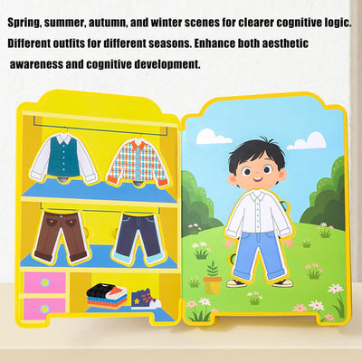 Sticker Book for Dress Up Games, Educational Games Book, Colorful Stickers to Match, Practical Activity Toy | Captivating Fun in Developing