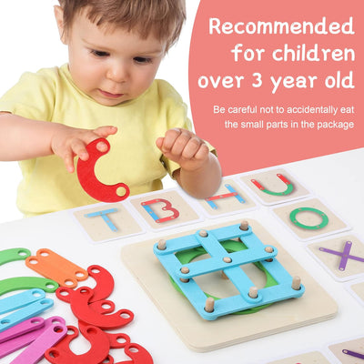 Fidtoy Chiffres et Lettres Puzzle en Bois