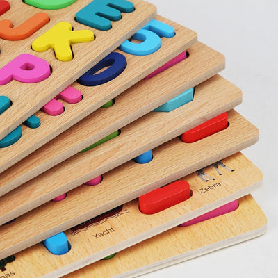 3D 123 Wooden Learning Board