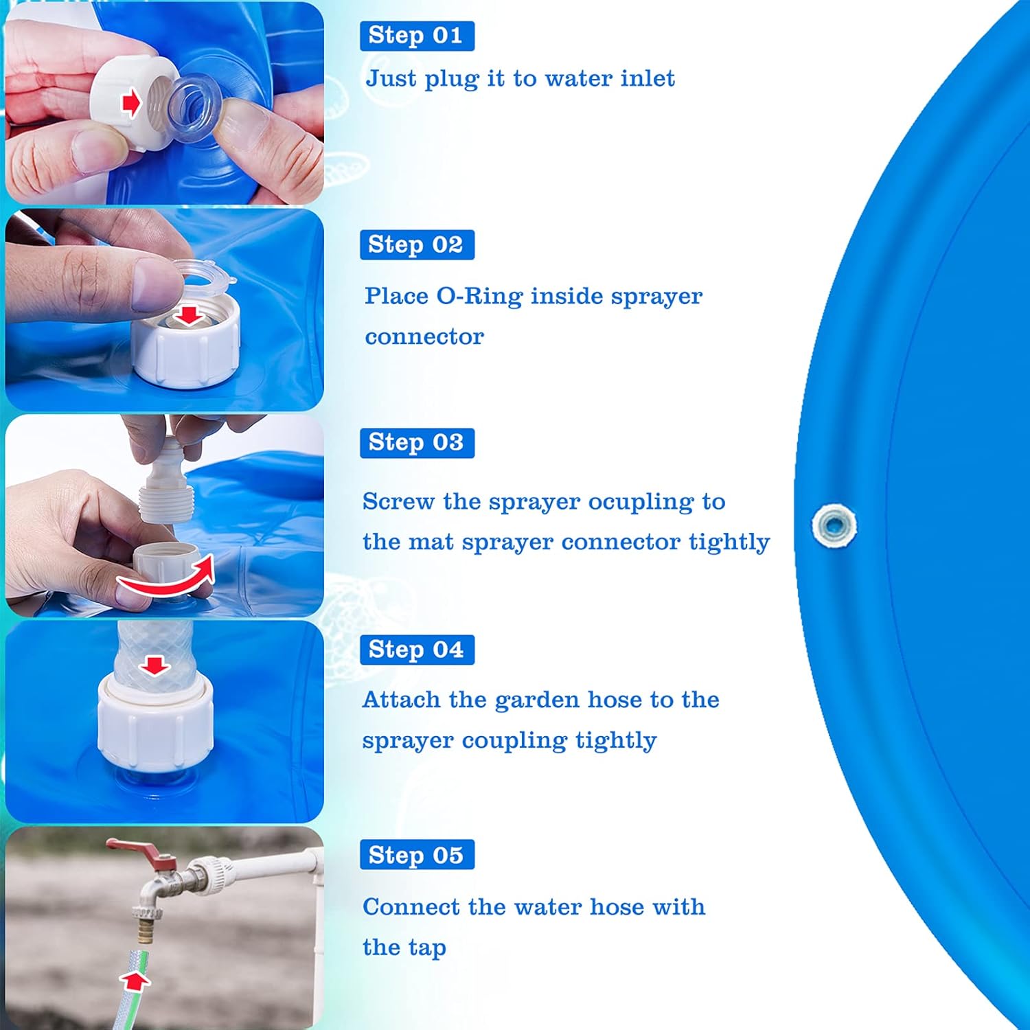 Tapis de jeu d'eau pour enfants
