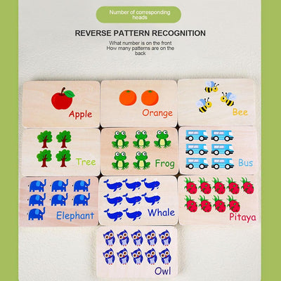Jeu de comptage en bois Montessori Fidtoy Peg Board