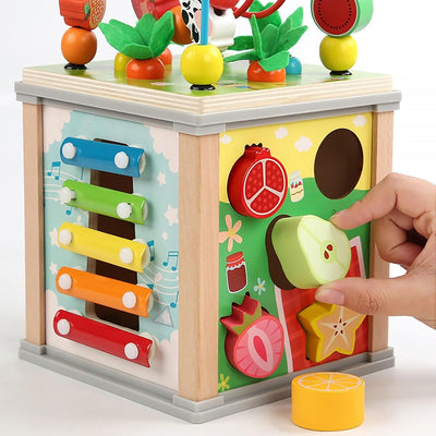 Fidtoy Multifunction Beaded Treasure Box Montessori Activity Toy