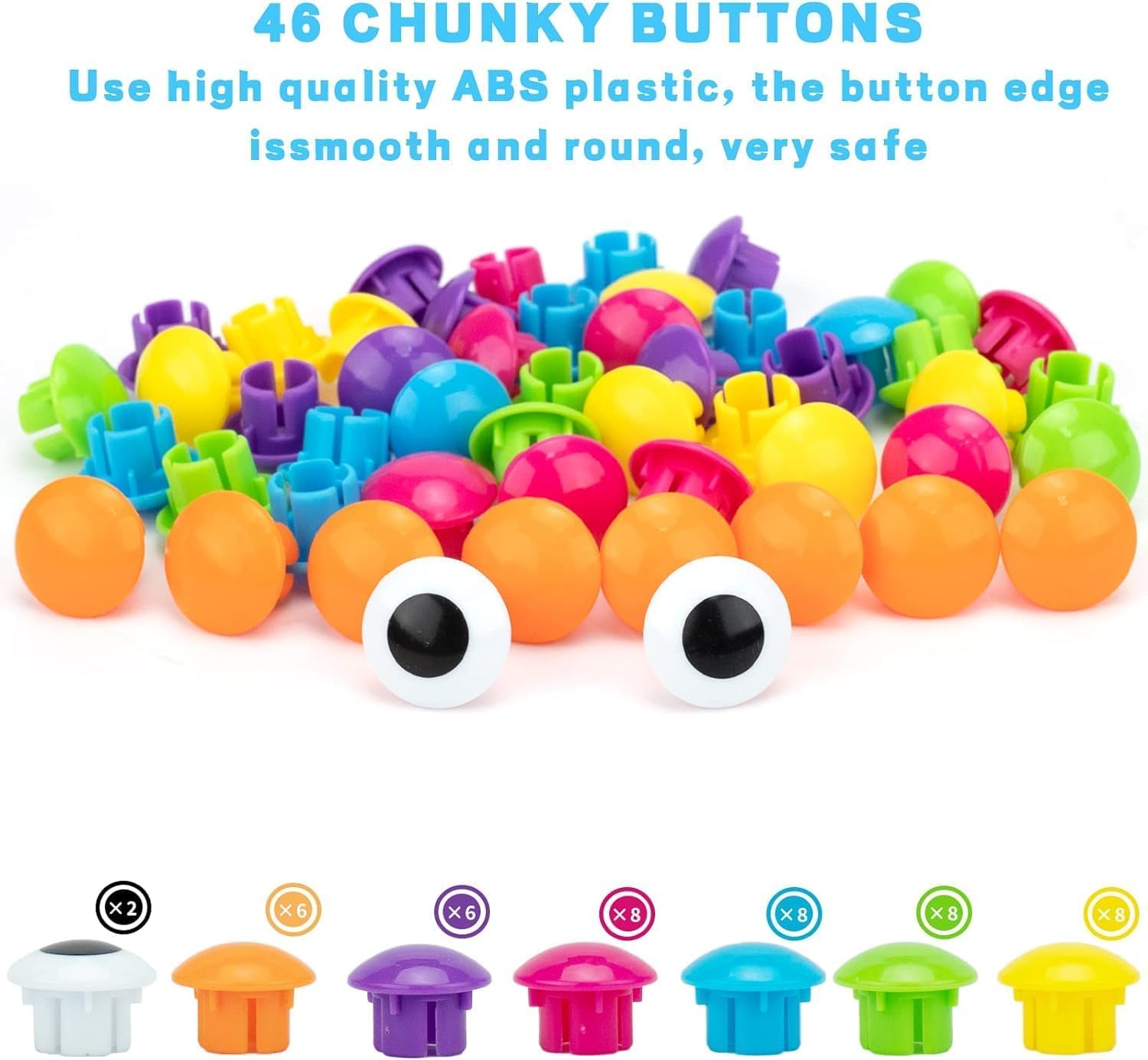 Fidtoy Button Art Toy Set Fine Motor Learning Toy