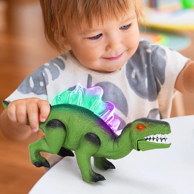 Fidtoy Walking Dinosaur Toy for Kids with Lights and Roar