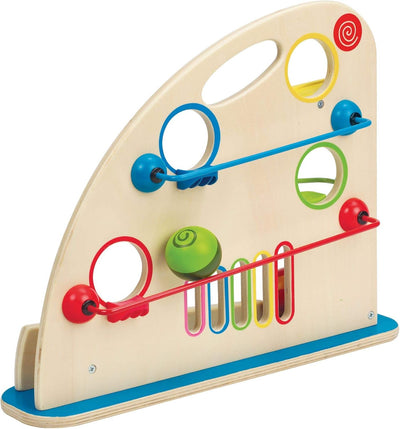 Fidtoy Wooden Roller Derby Ball Track Toy for Toddlers 12M+