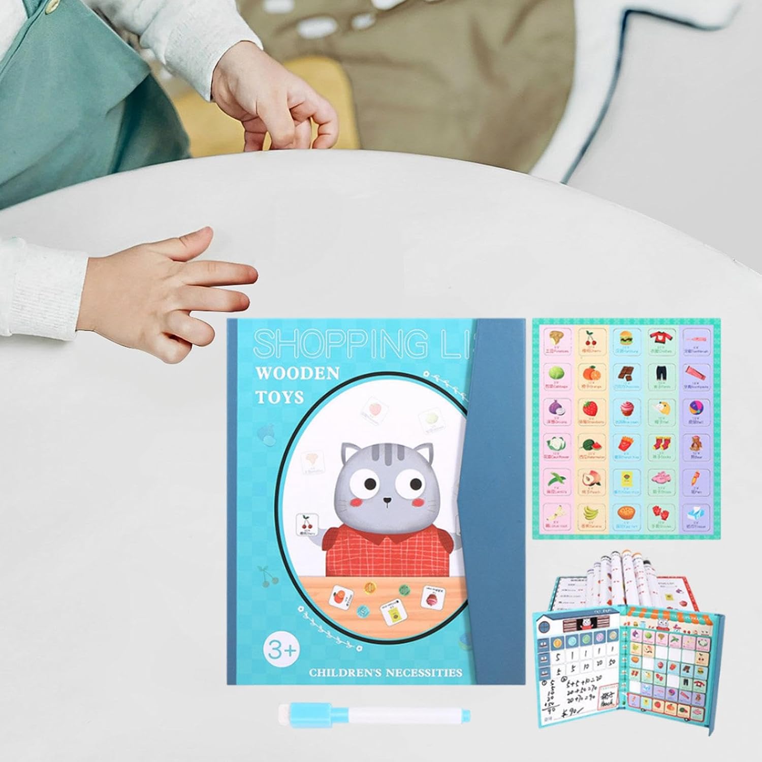 ATORSE Toddler Educational Toys Pen Control Practice Toy for Kids Ages 3+ Gift Style H