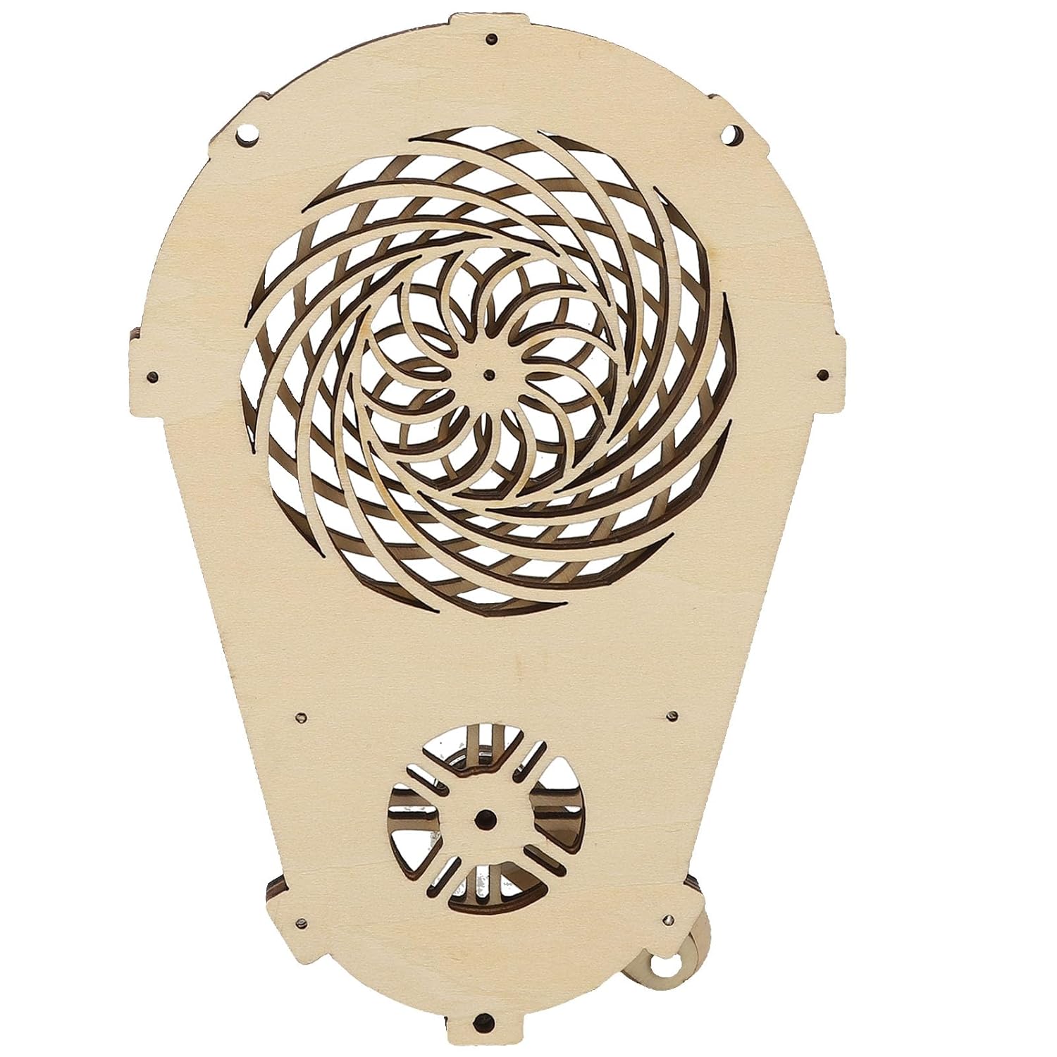 TARSHYRY DIY Wooden Hand Crank Gear Toy for Children Kids, Early Educational Puzzle Stimulate Imagination, Creative Wooden Model for Boys/Girls
