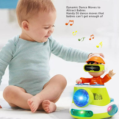 Fidtoy DJ Dancing Toy with Music Lights and Automatic Movement