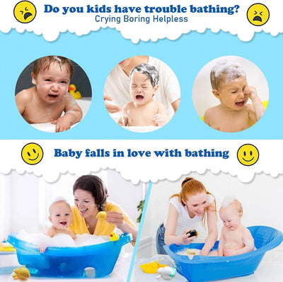 Fidtoy Wind-Up Swimming Duck Bath Toys – 3-Pack Toddler Bath Fun