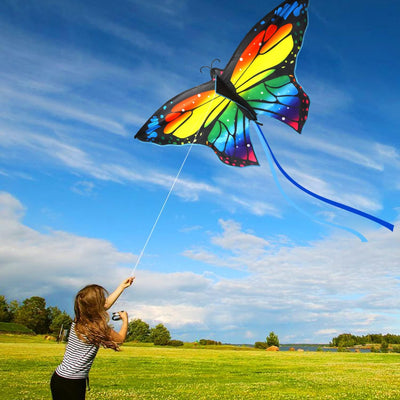 Cometa de Mariposa Fidtoy para Niños y Adultos Fácil de Volar