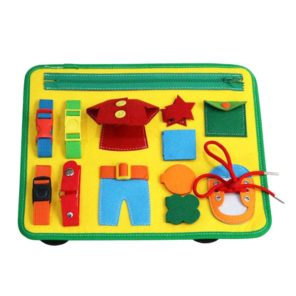 Montessori Busy Board Sensory Toys Activities Fine Motor Skills Travel Toy
