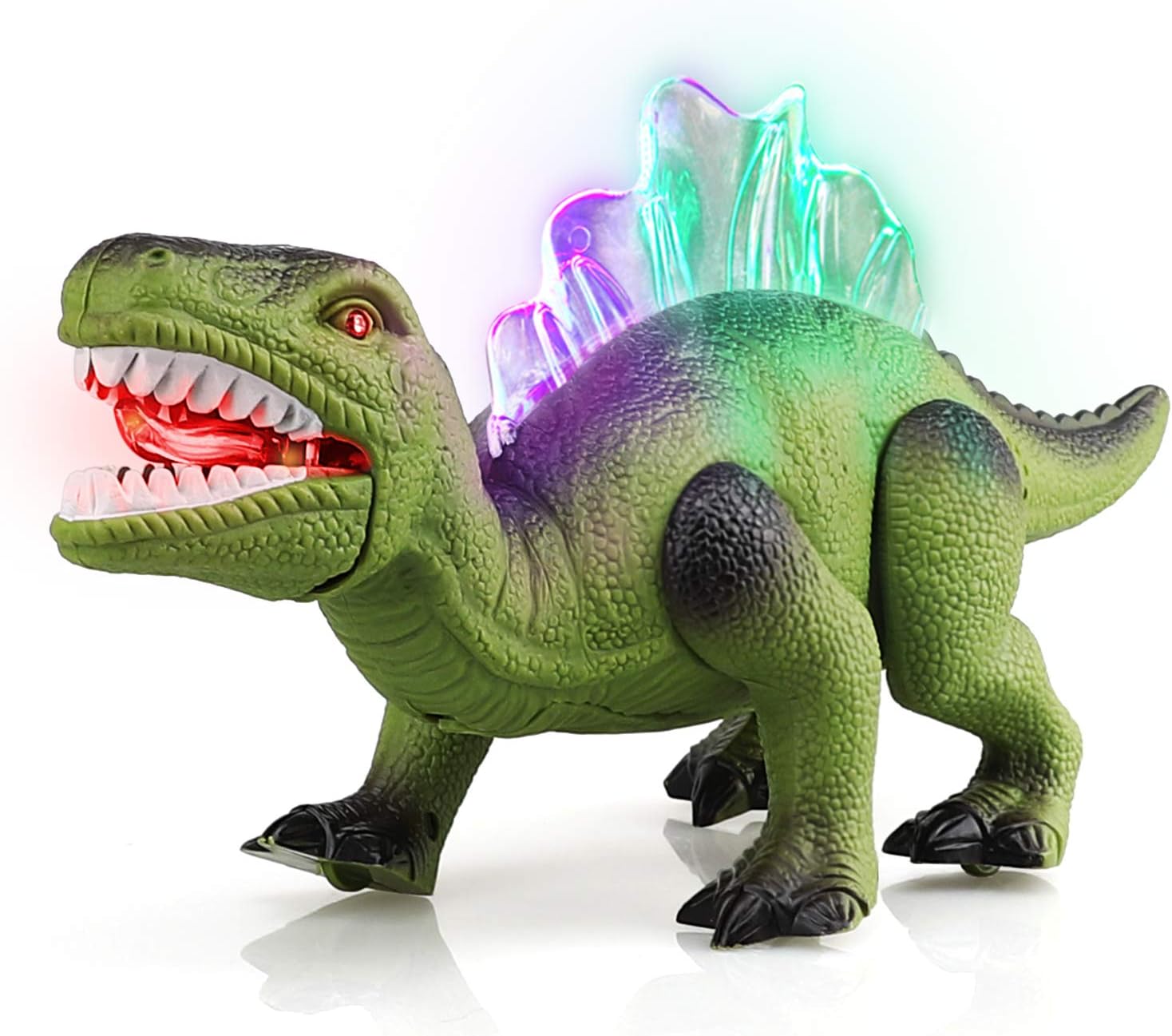 Fidtoy Walking Dinosaur Toy for Kids with Lights and Roar