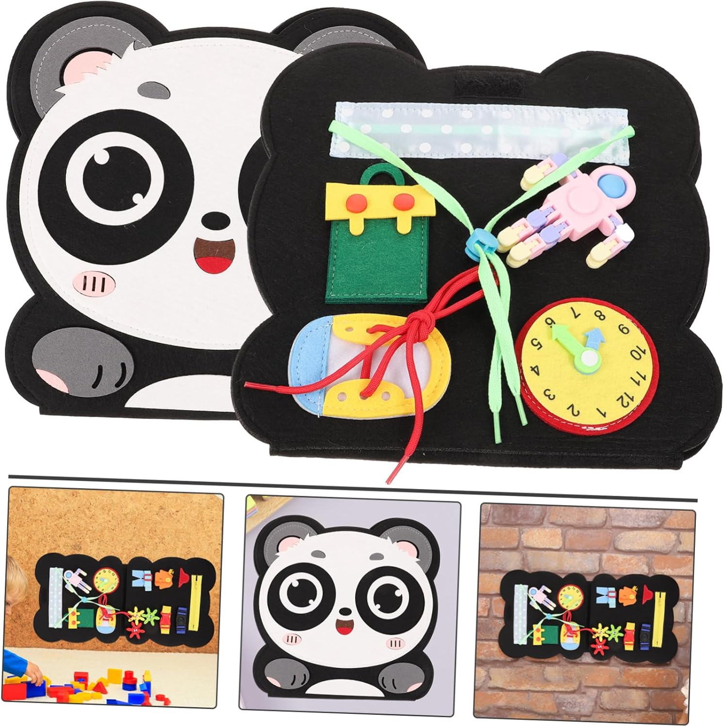 Sensory Board, Panda Design, Fashionable Busy Board, Early