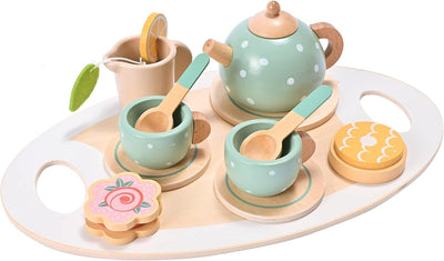 Fidtoy Wooden Tea Set Montessori Pretend Play Toy for Kids