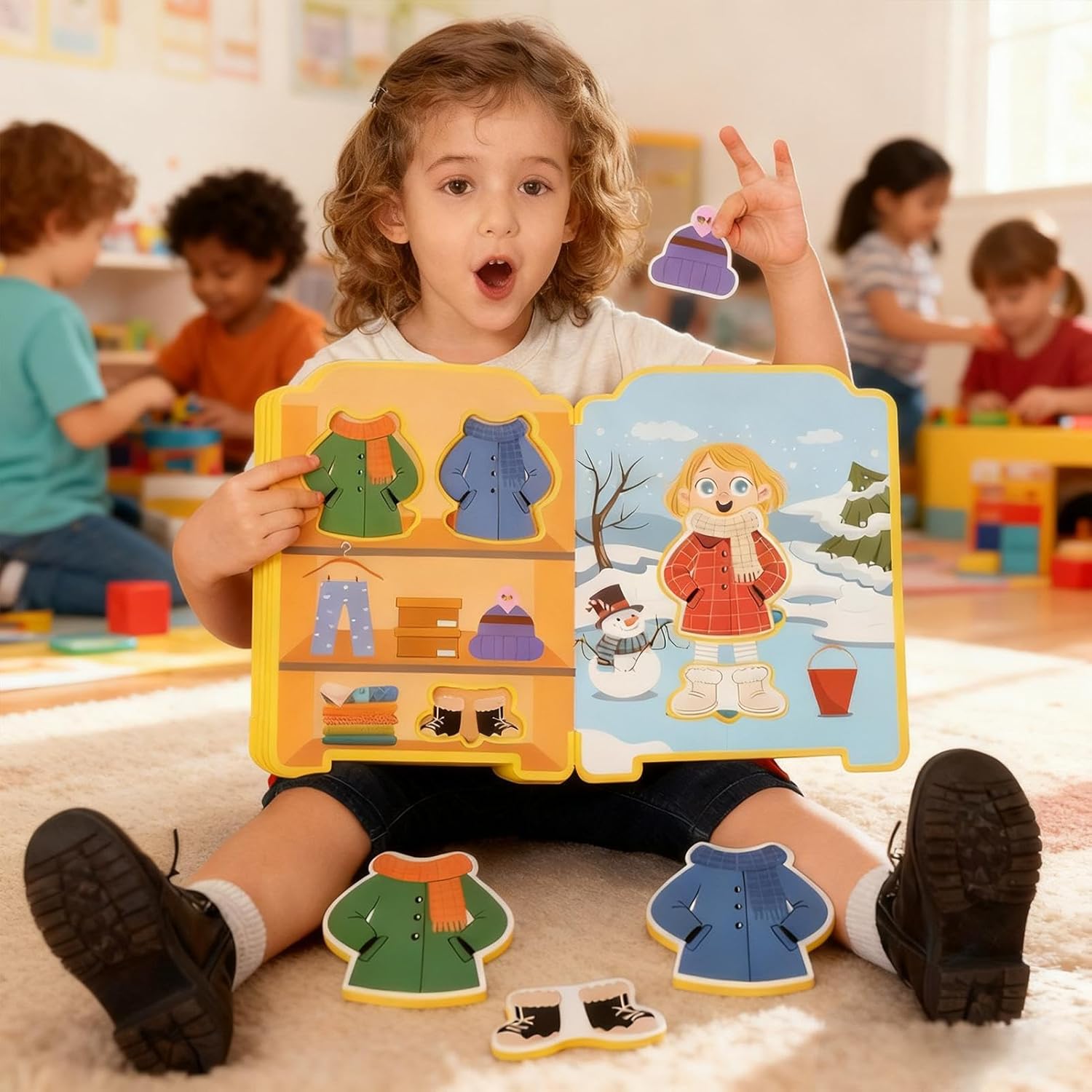 Sticker Book for Dress Up Games, Educational Games Book, Colorful Stickers to Match, Practical Activity Toy | Captivating Fun in Developing