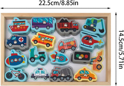 Wooden Fishing Toys,Magnetic Fishing Games with Vivid Design and Kid-Friendly - Fishing Game for Toddlers, Magnetic Fishing Toys, Gift for Kids