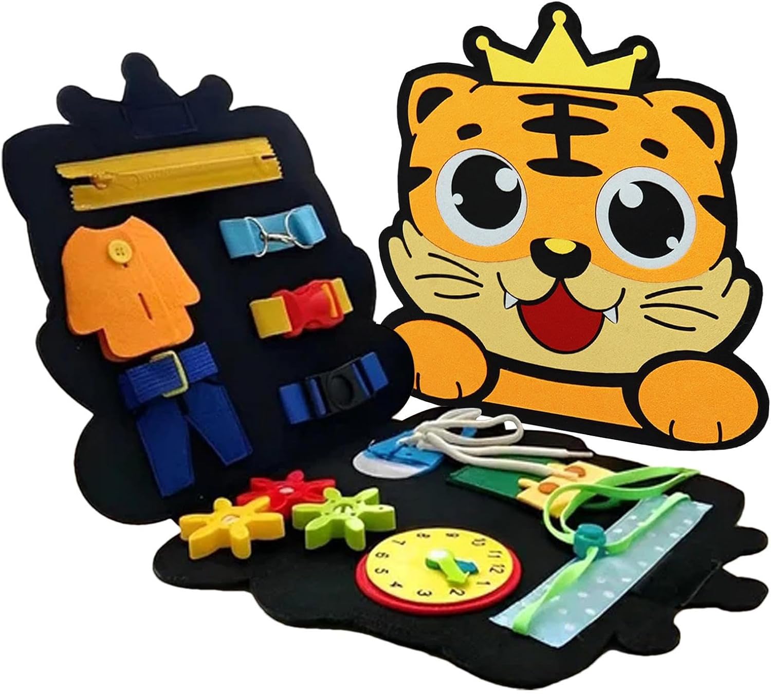 Tabla sensorial para niños - Tabla sensorial de actividades educativas | Tabla de actividades educativas de aprendizaje, juguete de viaje de animales, desarrollo de habilidades motoras finas Hondony