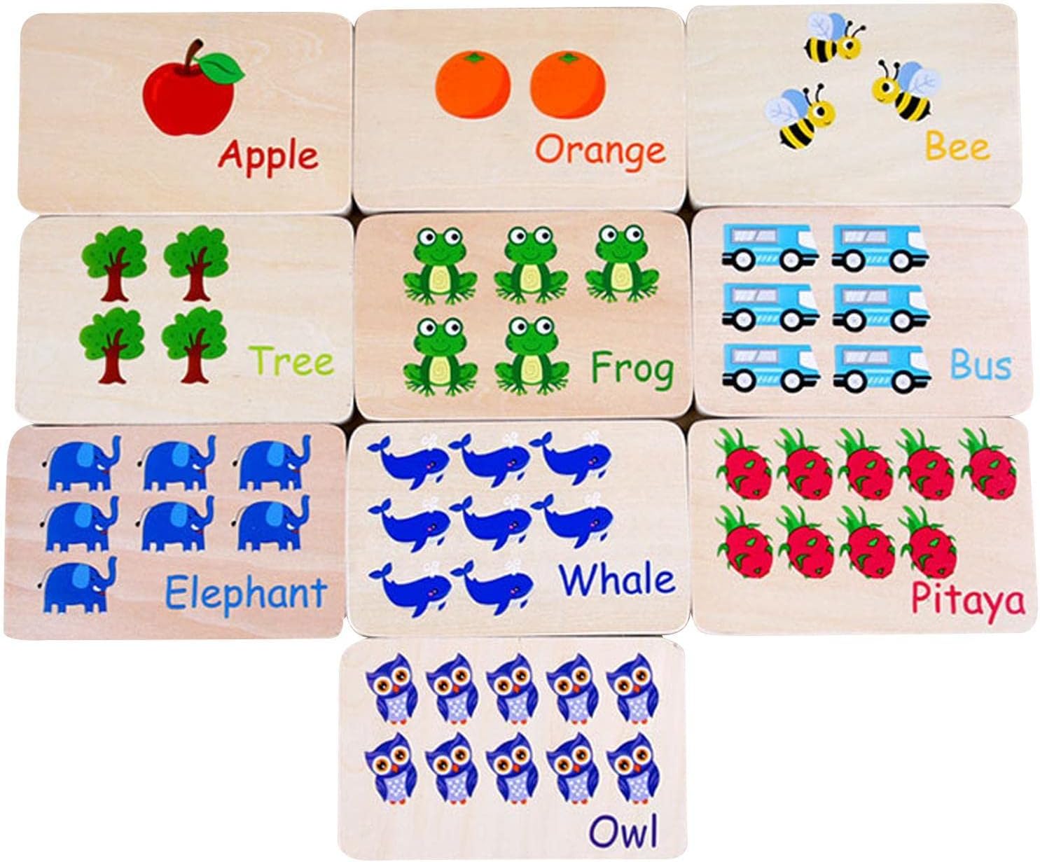 Jeu de comptage en bois Montessori Fidtoy Peg Board