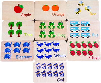Jeu de comptage en bois Montessori Fidtoy Peg Board