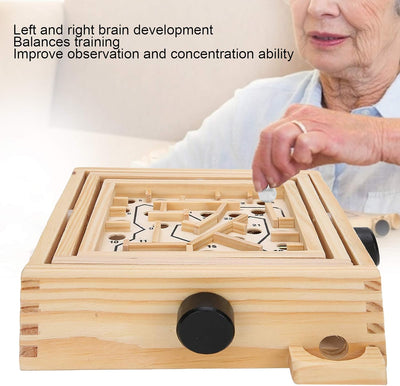 Fidtoy Wooden Labyrinth Board Game for Kids