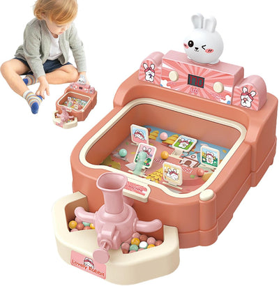 Fidtoy Cartoon Pinball Target Shooting Machine with Score for Kids Tabletop Arcade Game Hand-Eye Coordination Toy Age 3+