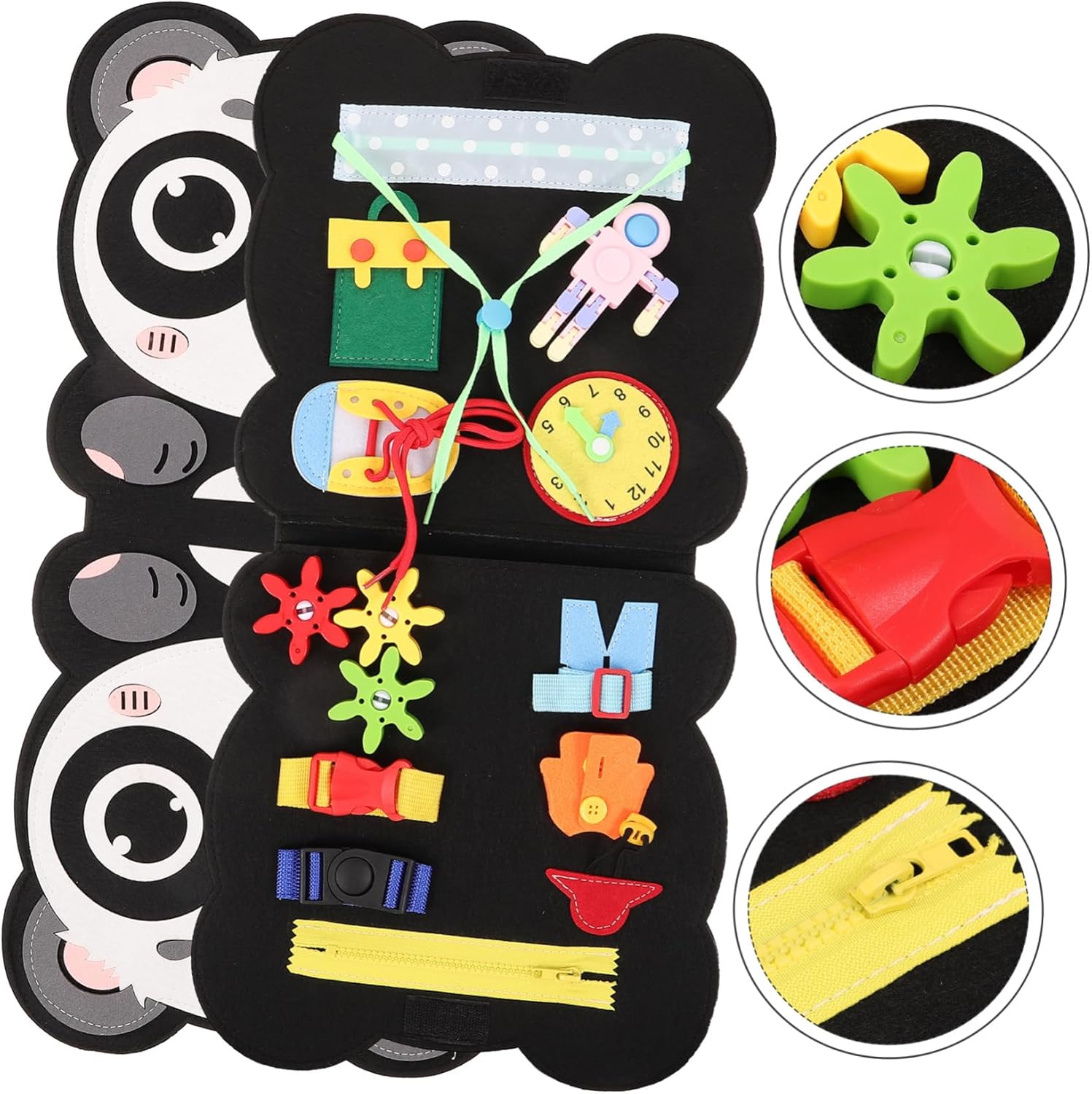 Sensory Board, Panda Design, Fashionable Busy Board, Early