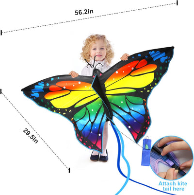 Cometa de Mariposa Fidtoy para Niños y Adultos Fácil de Volar