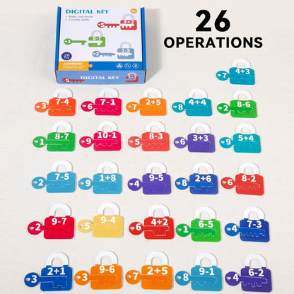 Kids Learning Locks with Keys, Number Counting for Kids | Letter Recognition Keys and Locks Combination Set for Kids - Preschool Learning Games, c