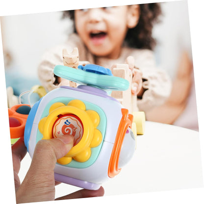 HANABASS Cubo de Actividades para Niños Pequeños Juguete Montessori Educativo Juguete de Viaje Sensory Play Aprendizaje para 1