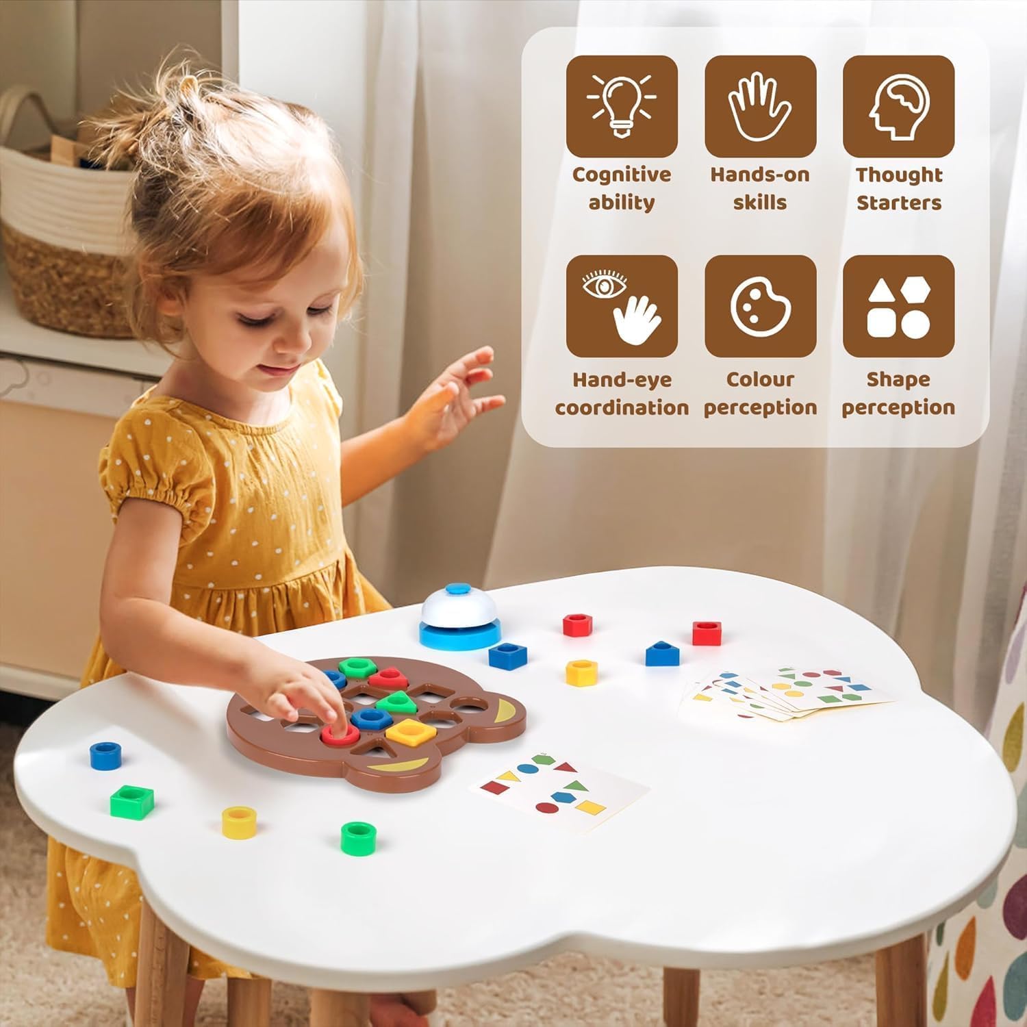 Geometric Shapes and Colors Matching Game