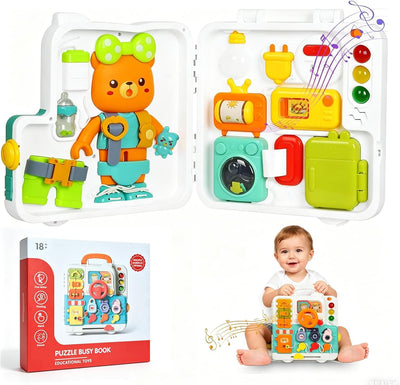 Fidtoy Mega Multi-activity Sensory Light and Sound Busy Kit for Babies Montessori Early Learning Play