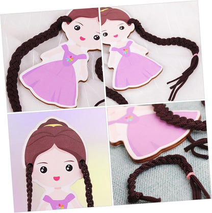 BESPORTBLE 2 Piezas Juguetes De Trenza De Madera para Juguetes Trenzados Mano Años Primera Infancia