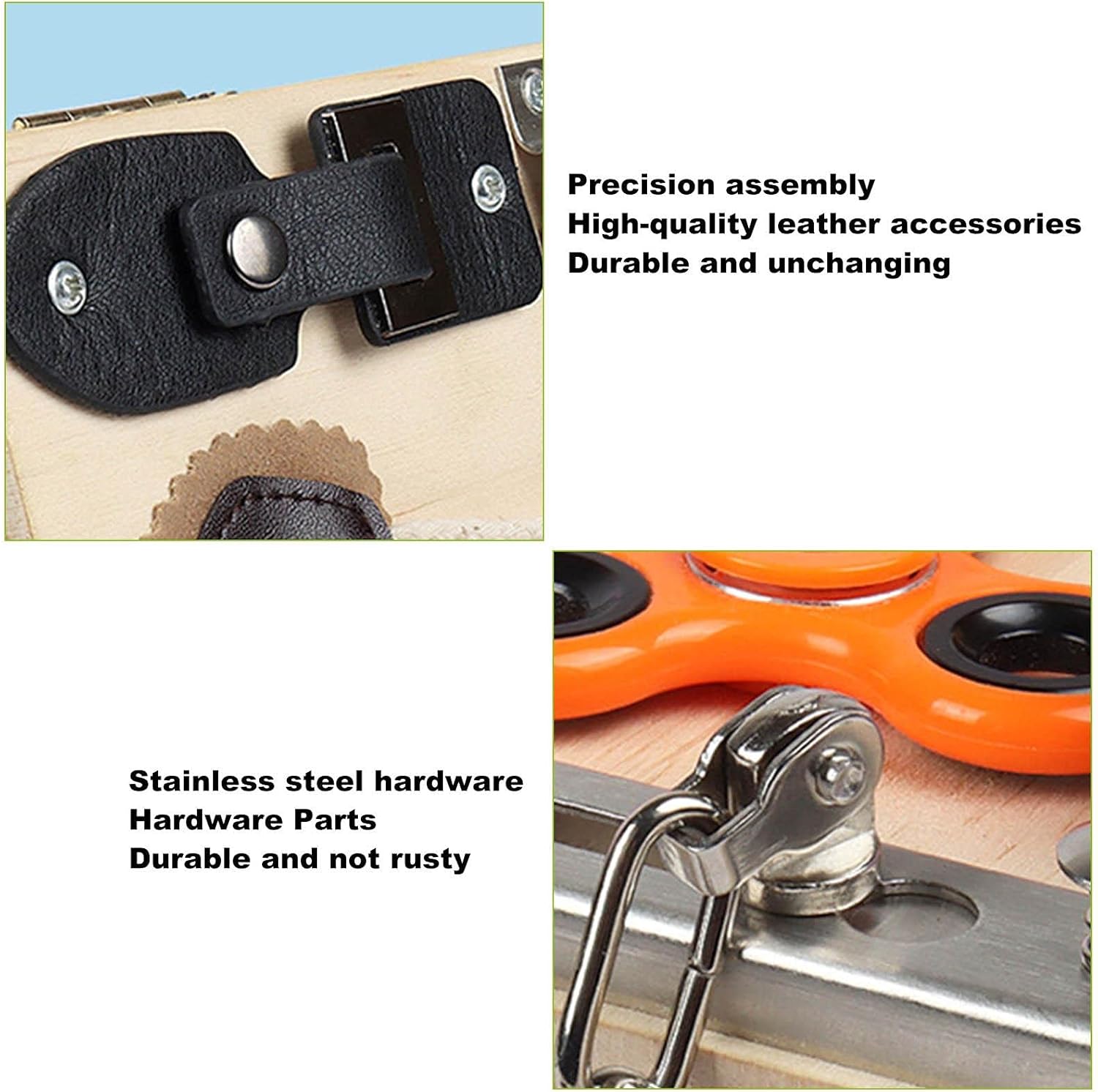 Toddler Busy Board Wooden Montessori Toys Busy Board Montessori Essential Educational Sensory Board Infant Activity Board Motor Skills Cognitive Learning Toys Felt Board Toys, Educational Toys for