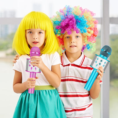 Fidtoy Wireless Bluetooth Karaoke Microphone for Kids & Adults