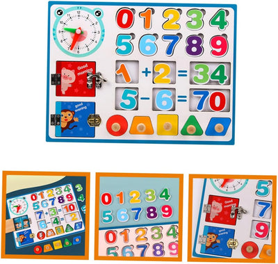 DECHOUS Giocattolo per Apprendimento della Matematica in Legno Giocattolo per Addizione e Sottrazione Educativo per Sviluppo Intelligenza