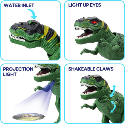 Jouet dinosaure T-Rex télécommandé Fidtoy avec pulvérisateur de brume pour enfants