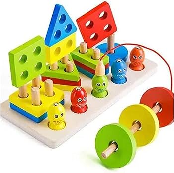 Wooden Magnetic Fishing Four Post
