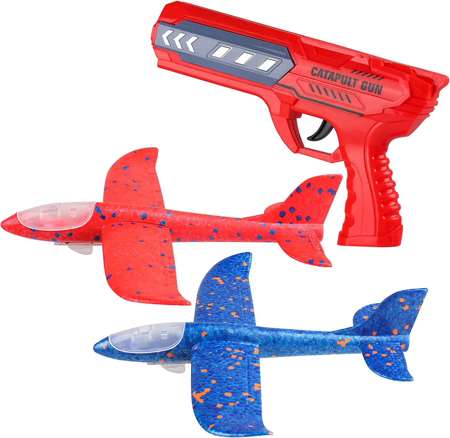 Avion Polystyrène avec Pistolet Lanceur